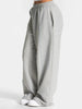 Contrastline Wide Leg Joggers Women Cotton Running Trousers Mid Waist Casual Loose Sports Yoga Pants With Back Pocket