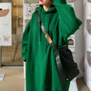Plus Size Hooded Loose Long Hoodie Thick Fleece Sweatshirts Coat Winter Midi Dress Warm Women's Oversize Jacket Casual Outerwear