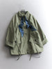 Safari Style Flowing Stand Collar Scarf Ribbons Long Sleeves Top Autumn Korean Style Solid Color Women's Coats