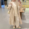 Women Autumn Long Trench Coat Chic Stand Collar Button Batwing Sleeve Oversize Jacket High Street Windproof Loose Outfit