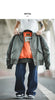 Women's MA-1 Cotton-padded Cropped Jacket Thickened Windproof Casual Winter Outwear Blue Baseball Bomber Coats Female Tops