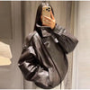 Stand Collar Leather Bomber Jacket For Women Spring Autumn Pockets Motorcycle Jacket Street Y2K Lady Bike Outerwear