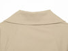 Women Short Trench Coat Lapel Double Breasted Belted Waist Long Sleeve Cropped Windbreaker Casual Commuter Outerwear