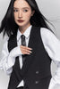 women's casual suits with a lapel collar, business vest, British style sense, gun lapel collar, slim fit vest, jacket