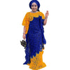 African Party Dresses for Women Elegant Lace Africa Clothing Muslim Abayas Dashiki Robe Kaftan Long Maxi Dress