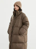 Women Down Coats Long Thick Warm Down Jackets Overcoat White Duck Down Loose Casual Jacket Autumn Winter