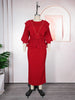 Elegant African Dresses For Women Autumn Outfits Wedding Party Long Dress Plus Size Evening Gown Ladies Clothing