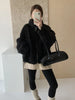 Faux Lambs Women Jacket Y2K Autumn Plush Thick Zipper Warm Coats Streetwear Long Sleeve All Match Hairy Outerwear