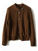 100% pure cashmere cardigan women's winter coat thickened loose knit sweater coat