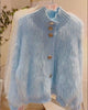 Women Fur Faux Knitted Cardigan Sweater Jacket Korean Style Womens Sweaters Autumn Women's Clothes Knitwear V Neck Knit