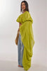 Square Neck Flowy Tunic Blouse Batwing Long Ruffle Maxi Cape Sleeve Loose Chiffon Blouse Women Boho Casual Elegant Flowy Shirt