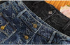 Spring Love Jacquard Denim Skirt Women Autumn Casual Slim Split Buttock Skirt With pockets Female Long Denim Skirts