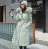 Winter Jacket Women's Parkas Thick Warm Fur Lining Long Parka Female Hooded Fleece Padded Coat Distachable Outwear 5XL