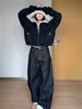 Autumn Winter Warm Plus Velvet Jacket Women American Vintage Hooded Short Outwear Female Casual Loose Plush Neck Cotton Coat