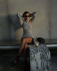 Knitwear 2 Piece-Set Female Vest Ribbed Turtleneck And Casual Patchwork Cover up Outfits Women's Knit Pullover Top