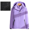 Woman Hiking Jacket Winter Outdoor 3 In 1 Waterproof Windproof Coats Warm Thickened Solid Camping Climbing Fleece Hooded Jacket