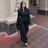 Elegant Women's Jacket V-neck Single Breasted Slim Wasit Female Solid Jackets Early Spring Chic Lady Blazers