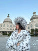 Cool Girls Faux Fur Coat Long Belted Leopard Print Fox Fur Outerwears Women Autumn Winter Thick Warm Soft Fluffy Overcoat