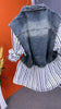 Fake Two Denim Shirts Women Spring Autumn Korean Joker Striped Denim Shirt Ladies Top Casual Jean Coat Female