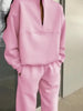 Women's Clothing Versatile Casual Sweatshirt Long-sleeved Pullover Tops Trousers Two-piece Set Womens Sport Outifits