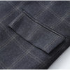 Women Irregular Plaid Blazer Jacket Stand Collar Full Sleeve Split Loose Short Coat Female Daily Commute Outerwear