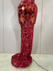 Birthday Party Women Sparkly Sequins Sexy Mesh Maxi Dress Evening Celebrate Performance Singer Nightclub Stage Costume
