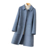 100% Wool Coat for women's Coats & Jackets winter clothes Double faced velvet winter coat elegant size S M -XL