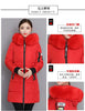 Winter Korean Cotton Jacket Women's Medium Long Big fur collar Coat Female Cotton Thicken Warm Hooded Parker Overcoat