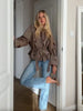 Plaid Cropped Trench Coat Women Chic Lapel Double Breasted Belted Waist Tie Long Sleeve Jacket Fall Windbreaker Outerwear