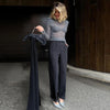 Green Oversized Belt Overcoat Women Elegant Long Sleeve Pleated Lapel Lace Up Windbreaker Autumn Lady Daily Street Outerwears