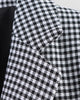 Women's Plaid Blazer Spring Casual Double Breasted Suit Jacket Office Work Daily Outwear Two Colors
