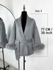 Fox Fur Wool Overcoat Women's Short Coat Office Lady Elegant Double-sided Woolen Coat Cardigan Jackets Loose Wool
