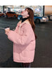Winter Short Jacket Woman Parkas Thick Warm Spliced Hooded Parka Oversized Korean Loose Cotton Padded Outerwear
