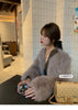 Autumn Winter Ladies Short Faux Fur Coat Korean Female Casual Plush Jacket Women Long Sleeves Fur Outwear