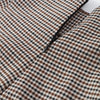Elegant Plaid Stand Collar Jacket Shorts Set Women Full Sleeve Belted Buttons Blazer Suit Lady Commute Street Outfits
