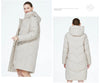 winter quilted coat long womens cotton jacket warm casual hooded parka GWD3716I