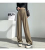 Women Suit Pants Spring Autumn High Waist Slimming Draping Straight Casual Loose Wide Leg Trousers For Office Daily Wear