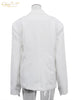 Loose White Office Women Blazer Winter Lapel Long Sleeve Blazers Elegant Classic Solid Top Female Clothing