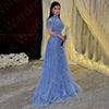 Customized Prom Dresses Classic Organza Feather Beading Draped A-line Long Dress Evening Party for Women
