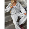Beautiful Women's Tracksuits with A Zipper and A Hood Trousers Pink Two Piece Set Women Blue Classic Pant Sports Suit for Spring