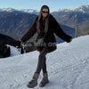 Winter Brown Belted Faux Fur Coat Women Thick Warm Long Fox Fur Jacket Chic Brand Girls Furry Overcoat