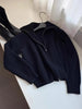 Women's Large Lapel Cashmere Sweater Coat Thick Loose Knit Turtleneck Cardigan for Autumn And Winter