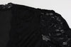 Long Sleeve Deep V Neck Autum Women Dresses Sheath Bodycon Sexy Club Lace Sheer Female Outfits Party Vestidos Hip Wrap