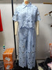 Elegant Women's Sets Sexy Lace Hollow Shirt Short Top + Wide-leg Pants Two Piece Set Women Suits Solid Color Sets Female