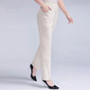5XL Long Pants Women High Waist Stretch Cotton Straight Trousers Women Loose Solid Work Office Ladies Pants