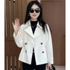 Spring Women Leisure Appear Thin Short Windbreaker Jacket Female Temperament Versatile Loose Fit Windbreaker Coat