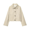 Mujer Women's Trench Coat Cropped Demi-season Jacket for Women Outerwears Short Women's Windbreaker Button Outdoor Coats Ladies