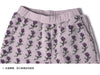 Grey Purple Lamb Wool Pants Women's Winter with Thick Velvet Design and Small Flower Shrink Mouth Pants