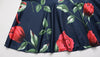 Flower Prints O Neck Women Dresses Sheath Elegant Evening Party Outfits Female Bodycon Long Sleeve Robes