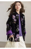 Chinese Style Retro National Embroidered Sequins Cotton Padded Coat Women Autumn Winter Loose Warm Heavy Velvet Cotton Jack
